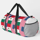 Mexicaanse en Amerikaanse vlaggen naast elkaar Plunjezak (Rechterhoek)