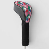 Mexicaanse en Amerikaanse vlaggen patroon Golfheadcover (Schuin)