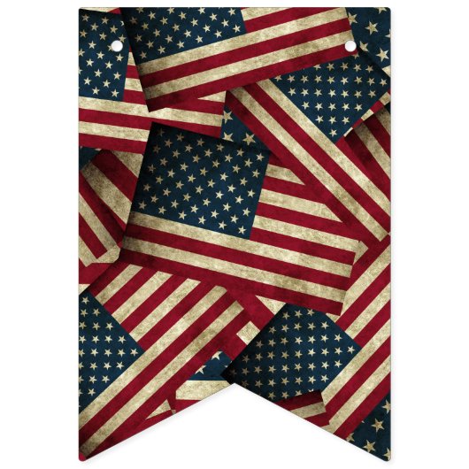 Mexicaanse en Amerikaanse vlaggen Vlaggetjes (Eerste vlag)