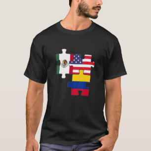 Mexicaanse en Colombiaanse roots plus Amerikaanse  T-shirt