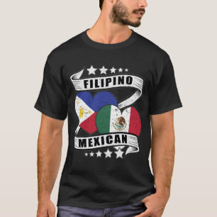 Mexicaanse en Filipijnse vlag T-shirt