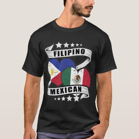 Mexicaanse en Filipijnse vlag T-shirt (Voorkant)