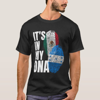 Mexicaanse en Hondurese DNA mix vlag erfgoed gesch T-shirt