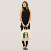 Mexicaanse en Mexicaanse vlag met Jouw naam Tote Bag (Voorkant (model))