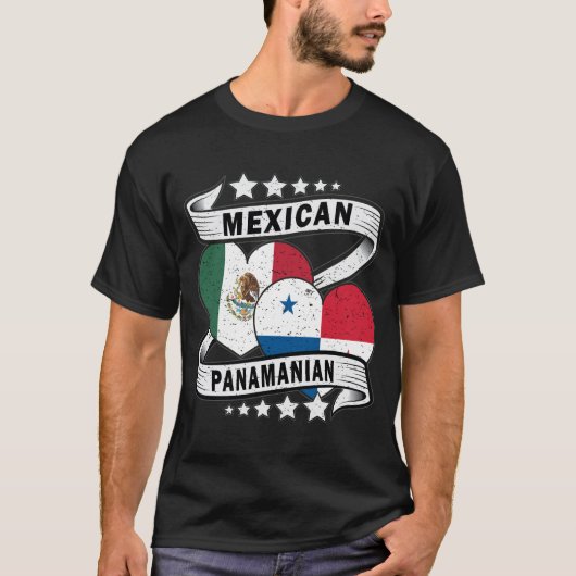 Mexicaanse en Panamese vlag T-shirt (Voorkant)