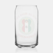 Mexicaanse engel Cinco de Mayo gepersonaliseerd Blikvorm Glas (Achterkant)