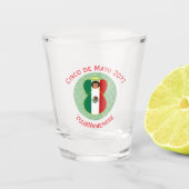 Mexicaanse engel Cinco de Mayo gepersonaliseerd Shot Glas (Voorkant)