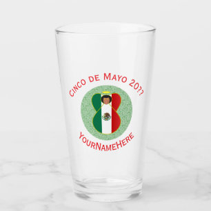 Mexicaanse Engel Cinco de Mayo Persoonlijk Glas