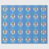 Mexicaanse Engel Hanukka Vlag Persoonlijk Cadeaupapier (Vlak)