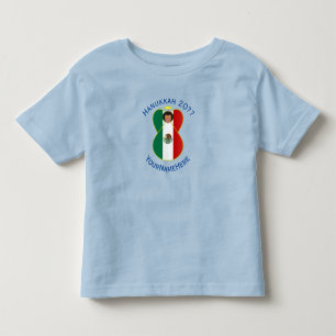 Mexicaanse engel Hanukkah-vlag gepersonaliseerd jo Kinder Shirts