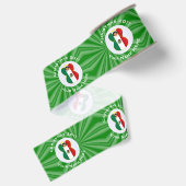 Mexicaanse engel kerst vlag gepersonaliseerd grosgrain lint (Achterkant)