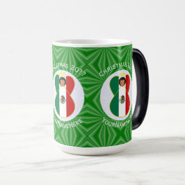 Mexicaanse engel kerst vlag gepersonaliseerd magische mok