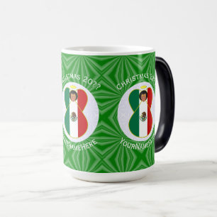Mexicaanse engel kerst vlag gepersonaliseerd magische mok
