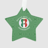 Mexicaanse engel kerst vlag gepersonaliseerd ornament (achterkant)