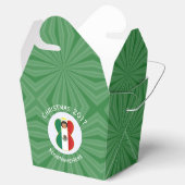 Mexicaanse engel kerst vlag gepersonaliseerde teks bedankdoosjes (Geopend)