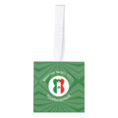 Mexicaanse engel kerstvlag gepersonaliseerd decoratie (Voorkant)