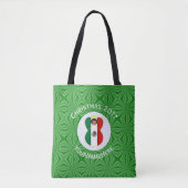 Mexicaanse engel kerstvlag gepersonaliseerde schou tote bag (Voorkant)
