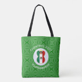 Mexicaanse engel kerstvlag gepersonaliseerde schou tote bag (Achterkant)