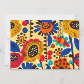 Mexicaanse erfgoed bloemenprint kaart (Voorkant)