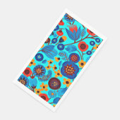 Mexicaanse erfgoed bloemenprint servet (Hoek)