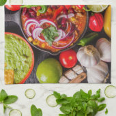 Mexicaanse Eten keukenhanddoek 1 (Gevouwen)