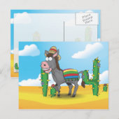 Mexicaanse ezel briefkaart (Voorkant / Achterkant)