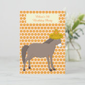 Mexicaanse ezel dag van de dode verjaardag kaart (Staand voorkant)