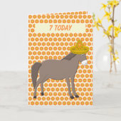 Mexicaanse ezel dag van de dode verjaardag kaart (Gele Bloem)