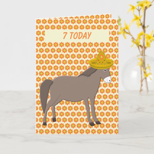 Mexicaanse ezel dag van de dode verjaardag kaart (Gele Bloem)