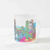 Mexicaanse ezel matglas koffiemok (Voorkant rechts)