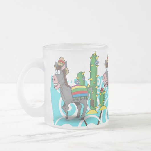 Mexicaanse ezel matglas koffiemok (Links)