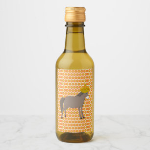 Mexicaanse Ezelendag van de Doden Wijn Etiket