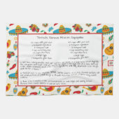 Mexicaanse familie Recipe Heirloom Keepslag Theedoek (Horizontaal)