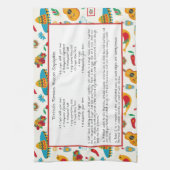 Mexicaanse familie Recipe Heirloom Keepslag Theedoek (Verticaal)