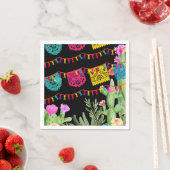 Mexicaanse feestbanner Bloemenkleed Cactus Servet (Insitu)