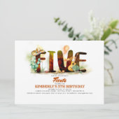 Mexicaanse feestdag 5e verjaardag kaart (Staand voorkant)