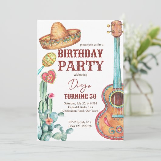 Mexicaanse feestdag kaart (Staand voorkant)