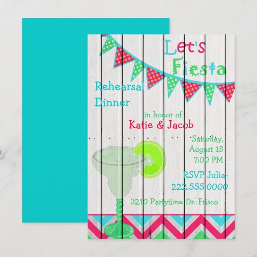 Mexicaanse feestdag kaart (Voorkant / Achterkant)