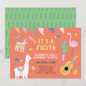 Mexicaanse feestdag, Llama Kaart (Voorkant / Achterkant)