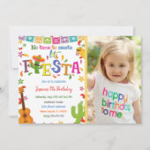Mexicaanse feestdag uitnodiging met foto (Voorkant)