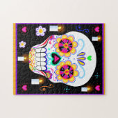 Mexicaanse feestdag van de dode suikerschedel legpuzzel (Horizontaal)
