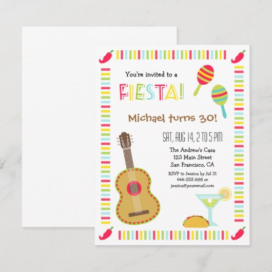 Mexicaanse feestdag voor volwassenen kaart (Voorkant / Achterkant)