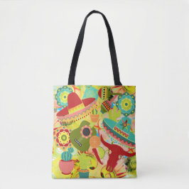 Mexicaanse feestinrichting tote bag