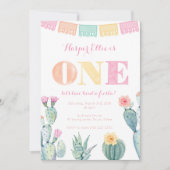 Mexicaanse Fiesta 1e verjaardag van de meisjespart Kaart (Voorkant)