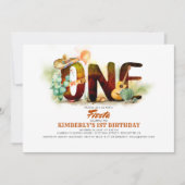 Mexicaanse Fiesta 1e verjaardagsfeestje Kaart (Voorkant)