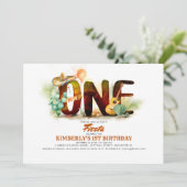 Mexicaanse Fiesta 1e verjaardagsfeestje Kaart (Staand voorkant)