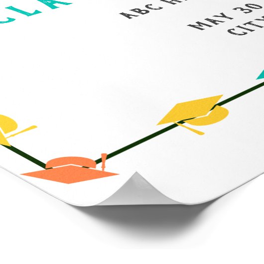 Mexicaanse Fiesta 2024 Graduation Party Welkomstbo Poster (Hoek)