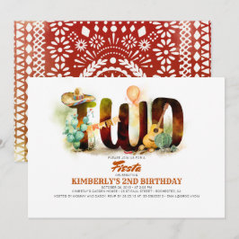 Mexicaanse Fiesta 2e verjaardagsfeestje Kaart