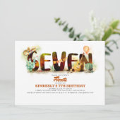 Mexicaanse Fiesta 7e verjaardagsfeest Kaart (Staand voorkant)