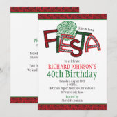 Mexicaanse Fiesta Azteekse verjaardagsfeestje uitn Kaart (Voorkant / Achterkant)